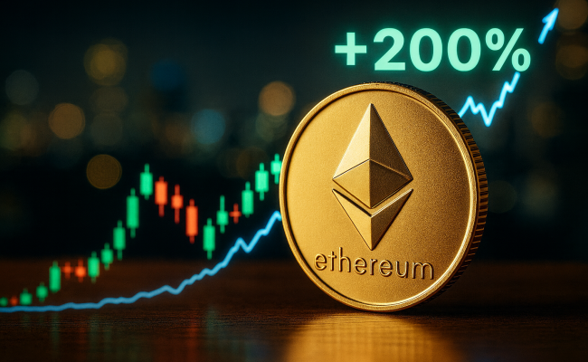Ethereum вырос на 200 % с апреля