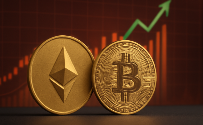 Ethereum и Bitcoin на пике роста