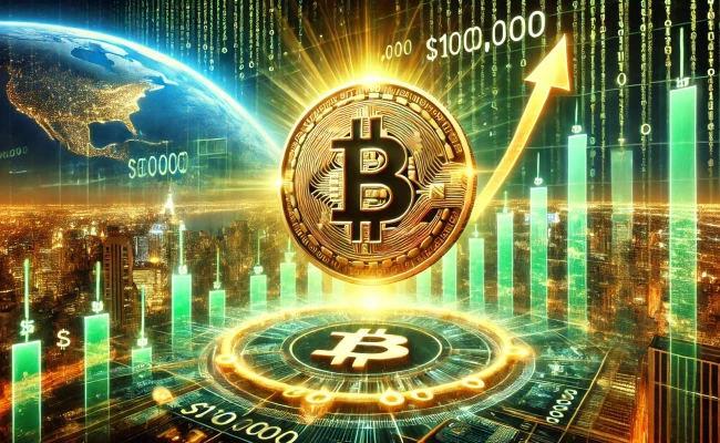 Цена биткоина взлетела выше $100 тыс.