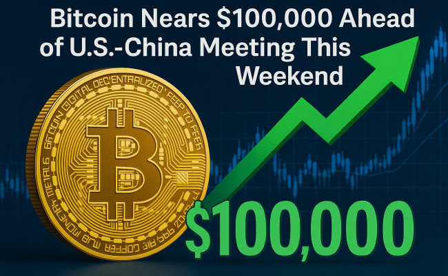 Цена биткоина приближается к $100 тыс.